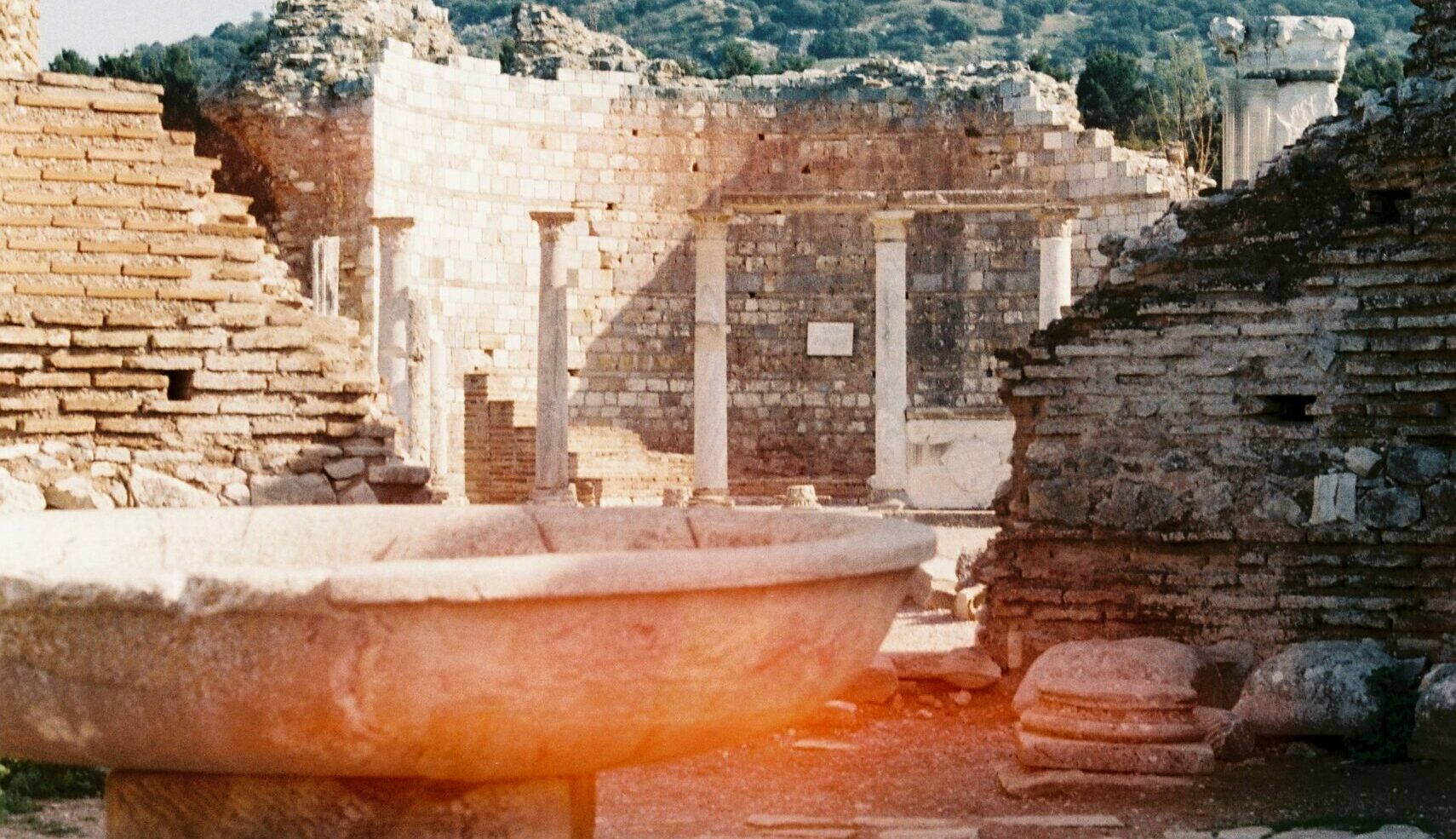 Ruinen der antiken Stadt Ephesus in der Türkei